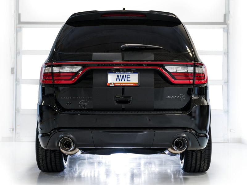 Échappement AWE Tuning 18-23 Dodge Durango SRT &amp; Hellcat Track Edition - Embouts chromés argentés