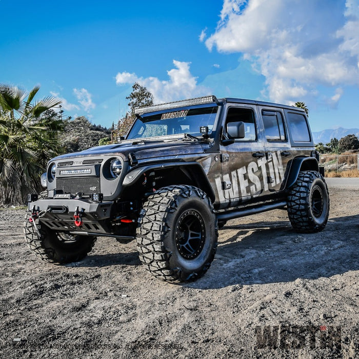 Marchepieds Westin 18-22 Jeep Wrangler JLU 4 portes E-Series 3 Nerf - Tex. Blk