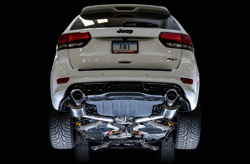Échappement AWE Tuning 2020 Jeep Grand Cherokee SRT Touring Edition - Embouts chromés argentés