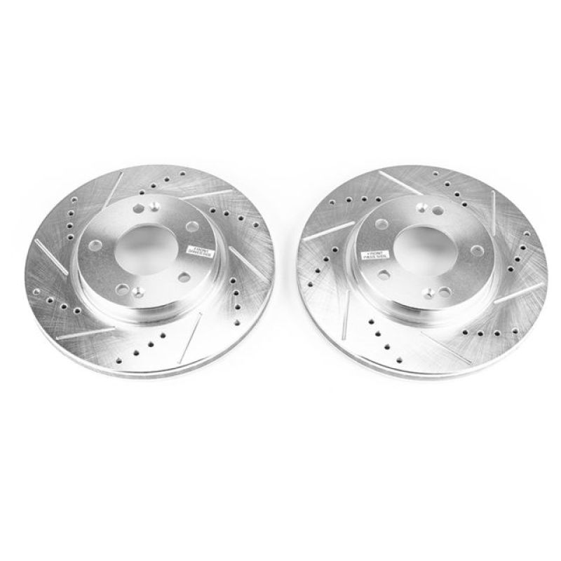 Disques de frein avant Power Stop 17-19 Hyundai Ioniq Evolution percés et fendus - Paire