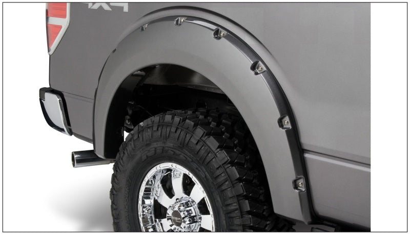 Élargisseurs de benne Bushwacker 09-14 Ford F-150 Styleside Pocket Style 4 pièces 67,0/78,8/97,4 po - Noir