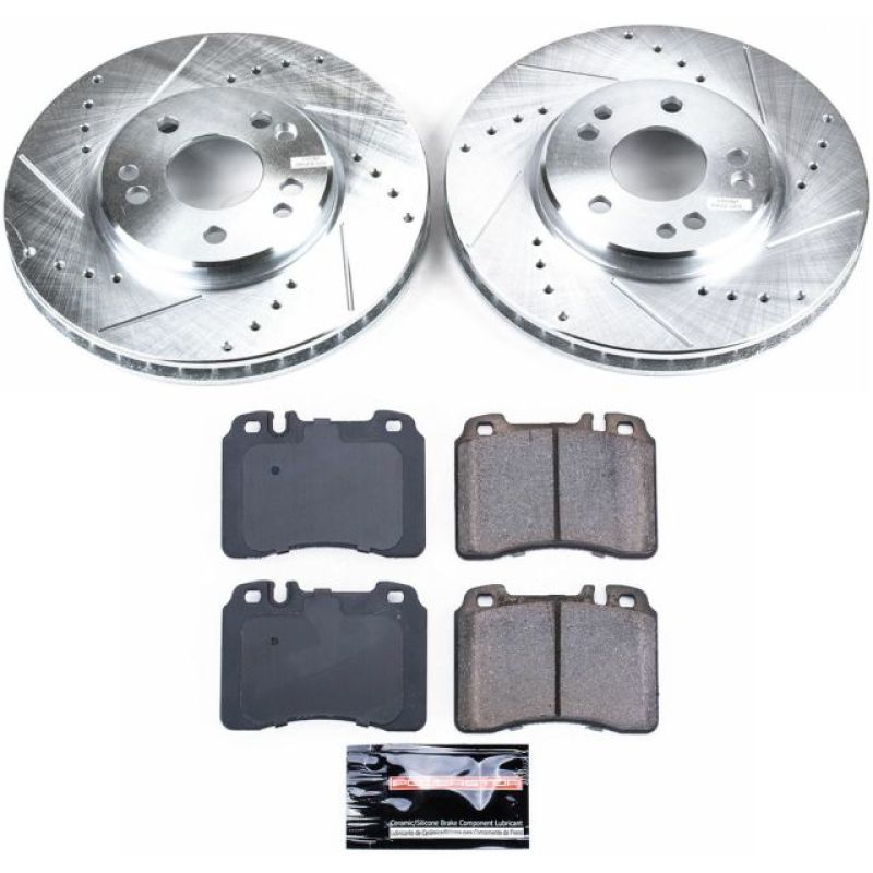 Power Stop 92-93 Mercedes-Benz 500E Front Z23 Evolution Sport Brake Kit