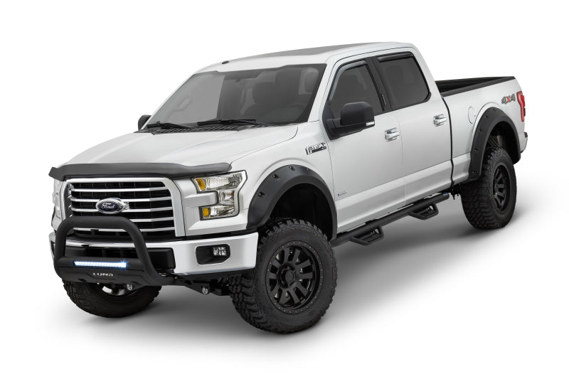 Élargisseurs d'ailes lisses Elite Series de style RX-Rivet pour Ford F-250 Super Duty 2017 de Lund - Noir (4 pièces)