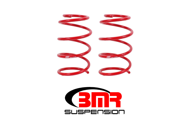 BMR 05-14 S197 Mustang GT Front Drag Version Lowering Springs - Red BMR Suspension