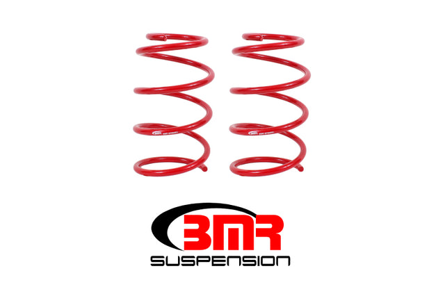 BMR 05-14 S197 Mustang GT Front Drag Version Lowering Springs - Red BMR Suspension