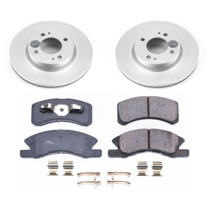 Kit de freins avant Power Stop 17-18 Mitsubishi Mirage Z17 Evolution Geomet avec revêtement