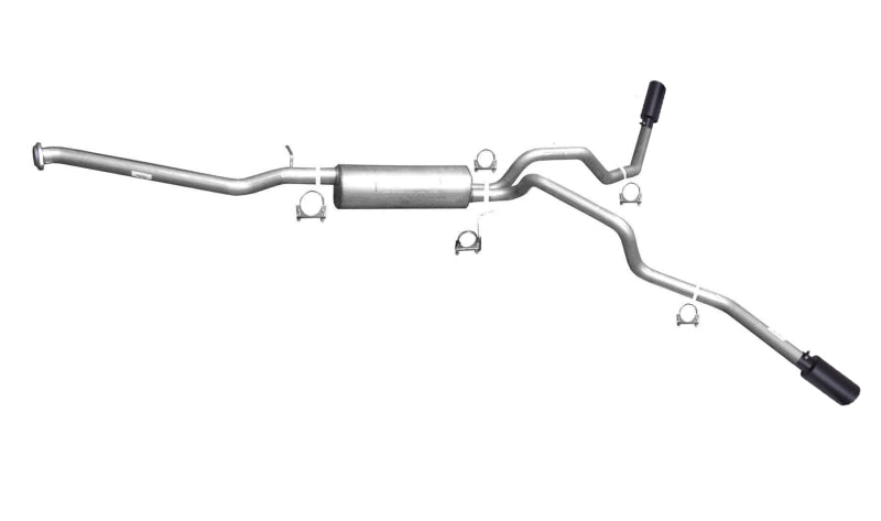 Gibson 99-03 GMC Sierra 1500 SL 5.3L 2.5in Cat-Back Dual Extreme Exhaust - Black Elite