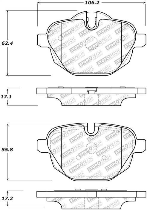 Plaquettes de frein arrière StopTech 11-17 BMW X3 Street Performance