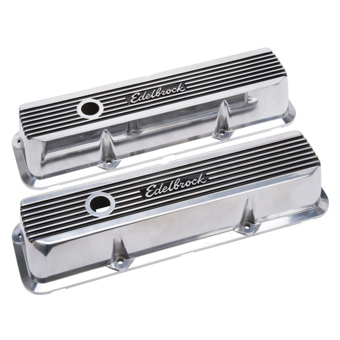 Couvre-culasse Edelbrock Elite II Ford FE 1958-76 Poli