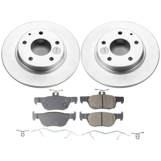 Power Stop 2019 Mazda 3 Rear Z17 Evolution Geomet Coated Brake Kit