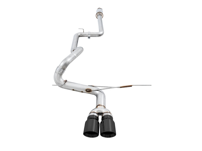 AWE Tuning Ford Focus ST Track Edition Cat-back Exhaust - Embouts noirs diamantés