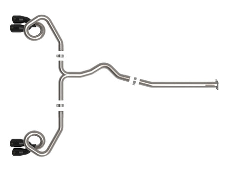 Échappement arrière Cat-Back aFe POWER Takeda 3 po à 2-1/2 po 304 SS avec embouts noirs 22-23 Subaru WRX H4-2.4L (t)