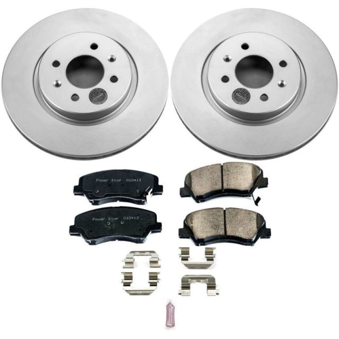 Kit de freins Power Stop 12-18 avec revêtement Geomet pour Kia Rio Z17 Evolution avant