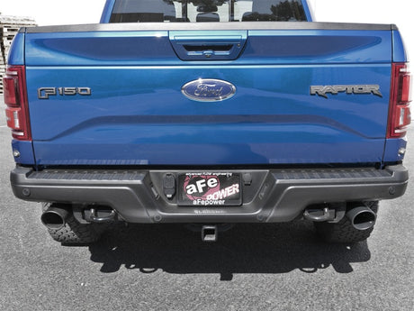 Échappement Cat-Back aFe MACH Force-Xp 3 po à 3 1/2 po 304 SS avec embout noir 17-18 Ford F-150 Raptor V6 3,5 L