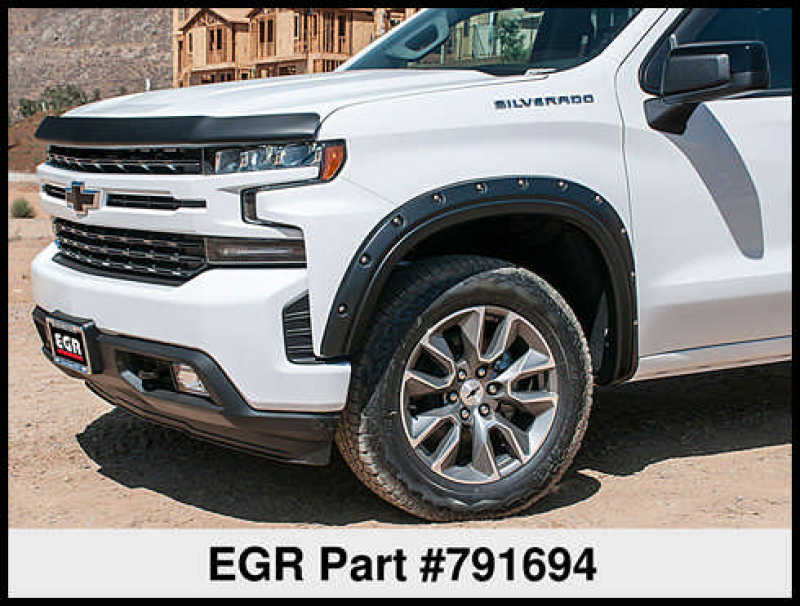 Élargisseurs d'ailes boulonnés EGR 2019 Chevy 1500 - Ensemble - Noir