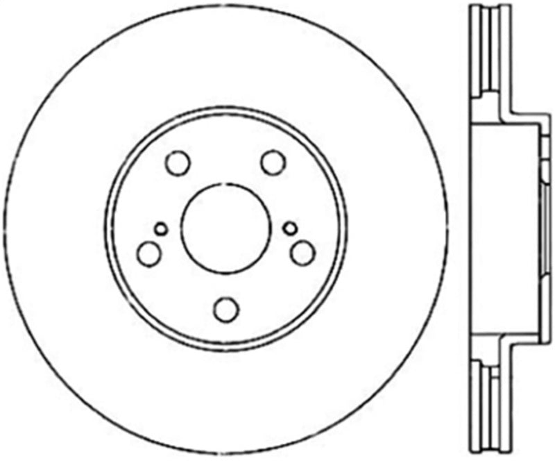 Rotor avant gauche StopTech Power Slot 00-05 Celica GTS/ 01-05 GT/ 05-09 Scion tC CRYO