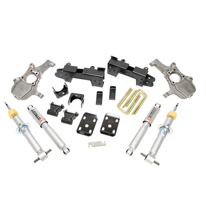 Kit d'abaissement Belltech 2019 Chevy Silverado 1500/GMC Sierra 1500 4x4 4 po avant/6 po arrière