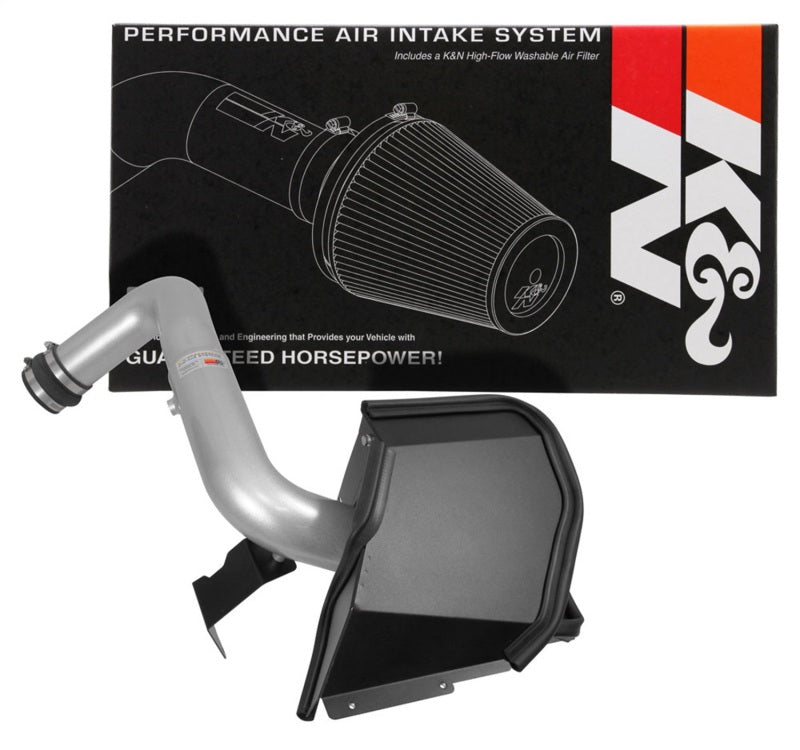 K&amp;N 14-16 Kia Forte Coup L4-1.6LF/I Silver Typhoon Short Ram Intake