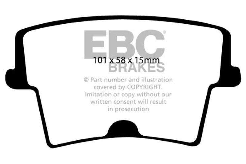 Plaquettes de frein arrière EBC 05-10 Chrysler 300C 5.7 Bluestuff