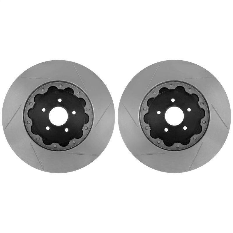 StopTech 03-17 Dodge Viper AeroRotor Drilled Zinc Coated Front Rotor Pair