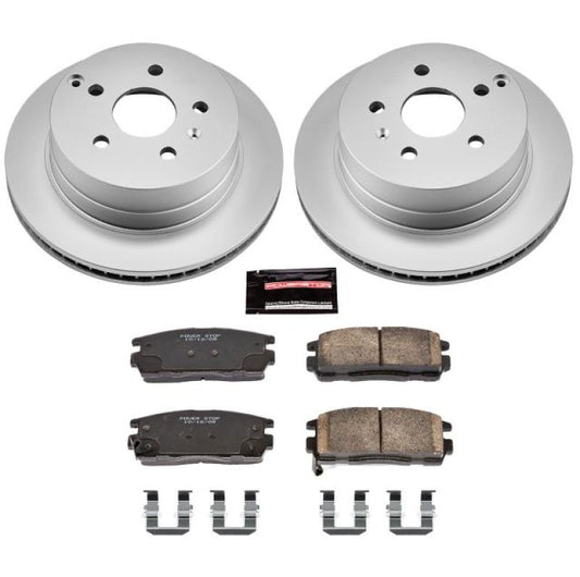 Power Stop 10-17 Chevrolet Equinox Rear Z17 Evolution Geomet Coated Brake Kit