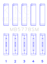 King Engine Bearings Audi/VW 1.8/2.0 TSI/TFSI (Size 0.25 Oversized) Main Bearing Set