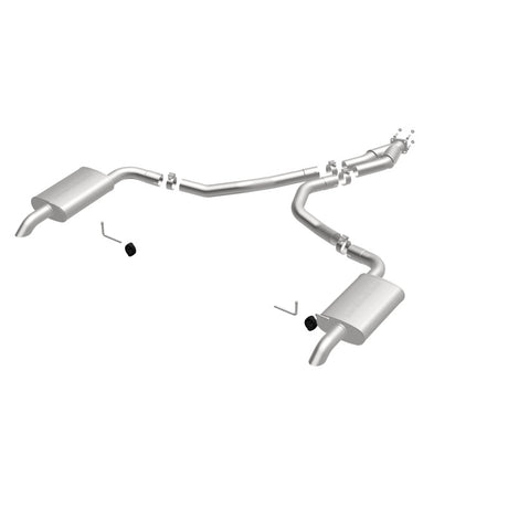 Échappement Cat-Back perforé en acier inoxydable à double sortie arrière pour moteur Chevy Corvette V8 5,7 L MagnaFlow 75-79