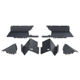 Doublures de garde-boue intérieures Rugged Ridge arrière en aluminium noir pour Jeep Gladiator JT 20-21