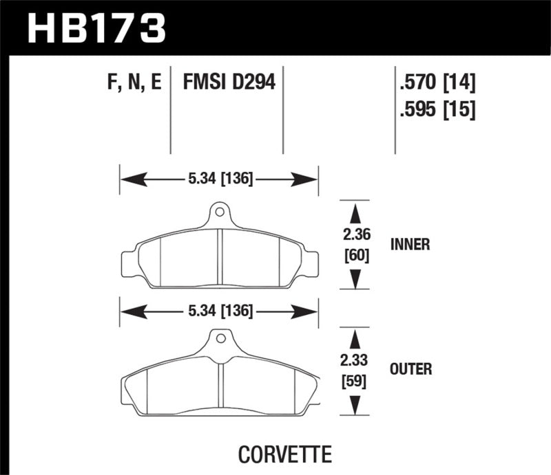 Hawk HP+ Street Brake Pads