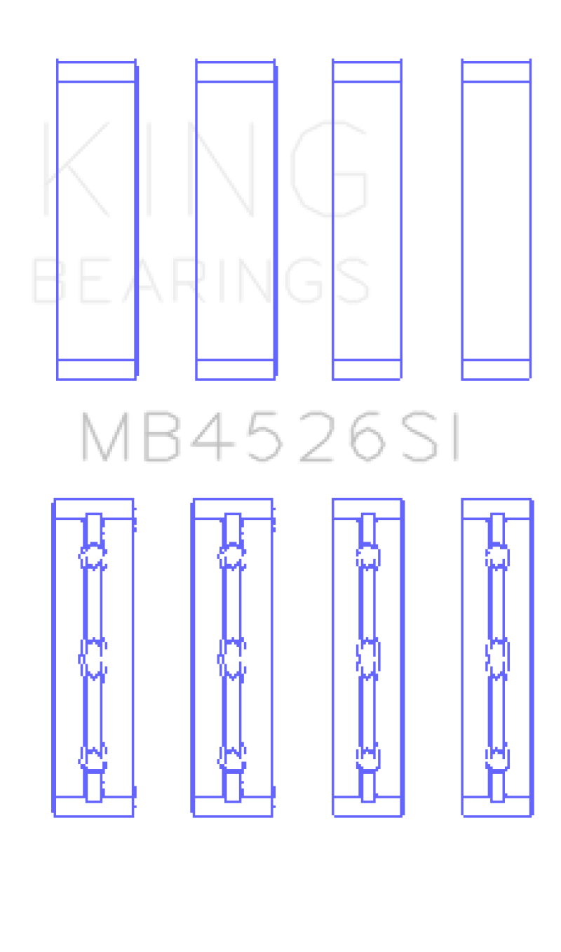 King Toyota 1GR-FE (Size STD) Crankshaft Main Bearing Set