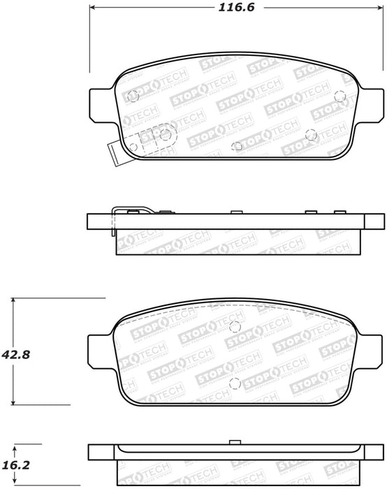 Plaquettes de frein StopTech Street - Avant