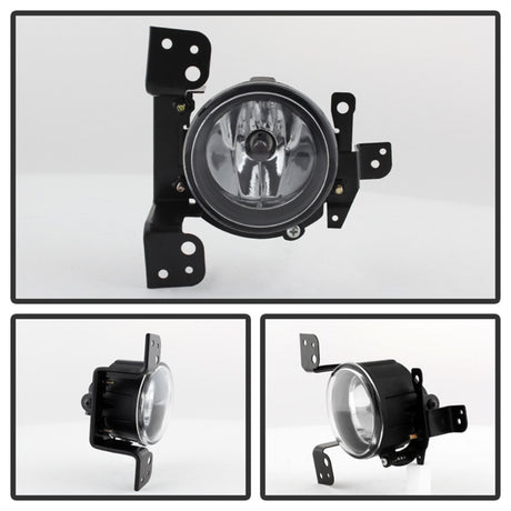 Feux antibrouillard OEM Spyder Mitsubishi Mirage 2014+ avec interrupteur transparent FL-MM2014-C