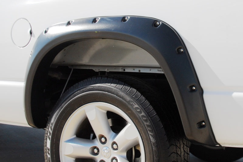 Lund 02-08 Dodge Ram 1500 RX-Rivet Style Smooth Elite Series Fender Flares - Black (2 Pc.)