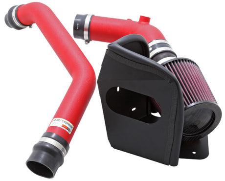K&amp;N 08-09 Mitsubishi Evo X Wrinkle Red Typhoon Short Ram Intake