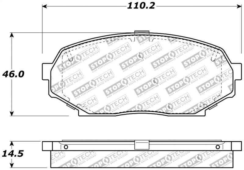 Plaquettes de frein avant StopTech Performance 90-93 Mazda Miata D525