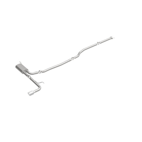 Catback MagnaFlow, SS, 2,5 po, Street, passage simple en ligne droite. Embout poli de 4 po, Ford Fusion 2,5 L 2015