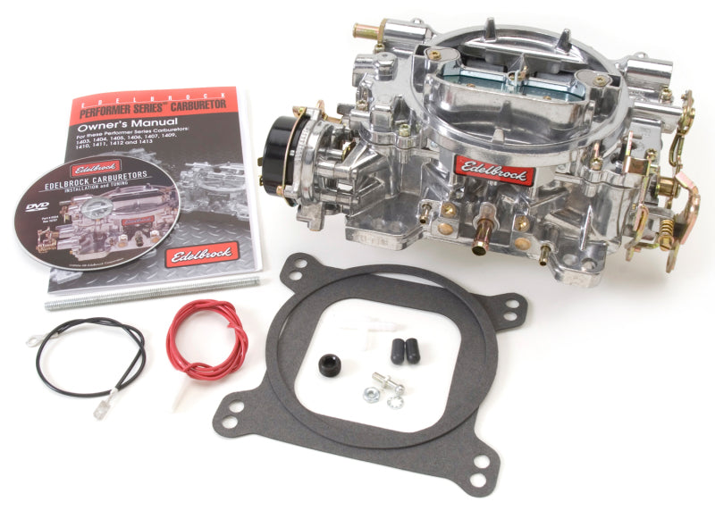 Carburateur Edelbrock Performer Series 4 corps 750 CFM starter électrique finition satinée