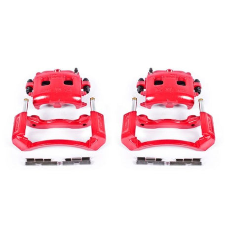 Étriers avant rouges Power Stop 02-05 Dodge Ram 1500 avec supports - Paire