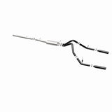 Cat-Back MagnaFlow SYS 3,5 pouces à embouts arrière divisés doubles noirs 10-13 Chevy Silverado / GMC Sierra 5,3 L