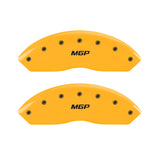 Ensemble avant MGP 2 couvre-étriers gravés avant finition jaune MGP noir ch