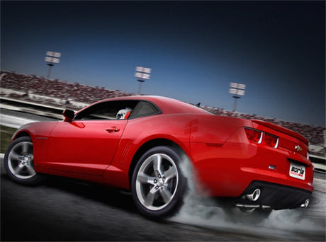 Échappement Catback S-Type Borla 10-13 Chevy Camaro SS 6.2L V8 à embout rond simple avec sortie arrière divisée