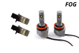 Kit antibrouillard DRL Diode Dynamics 12-15 Chevrolet Camaro ZL1 Stage 2 (P13W HP48/H11 SLF Blanc)