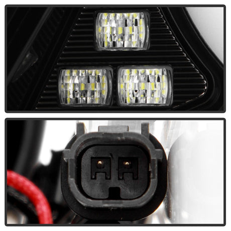 Feux arrière à LED Spyder 16-19 pour Honda Civic 5 portes à hayon - Chrome noir (ALT-YD-HC16HB-BC)