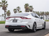 Échappement arrière double division Borla 2018 Kia Stinger 3,3 L V6 Turbo 2,25 po de diamètre de tuyau avec sortie arrière de type S