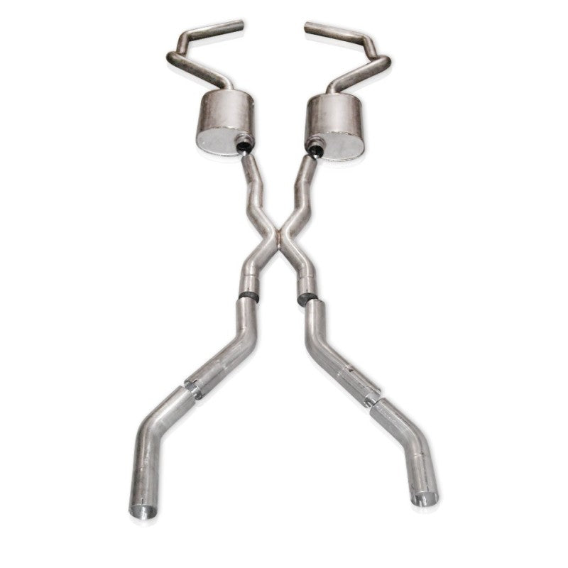 Échappement Stainless Works Chevy Camaro 1967-69 2,5 pouces en acier inoxydable avec X-Pipe