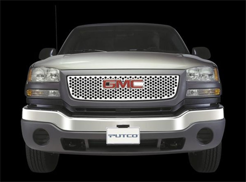 Grilles en acier inoxydable Putco 96-02 GMC Savana avec découpe de logo