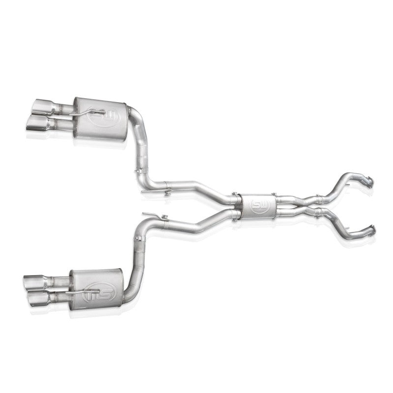 Silencieux à chambre turbo X-Pipe 3 pouces avec système Catback 2008-09 Pontiac G8 GT en acier inoxydable, embouts de 3,5 pouces