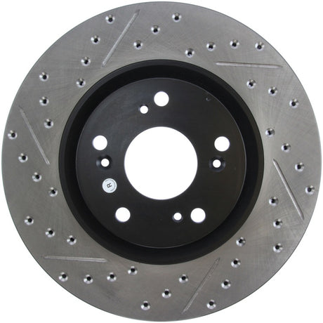 Rotor avant droit rainuré et percé StopTech 02-06 Acura RSX Type S / 06-09 Honda Civic Si