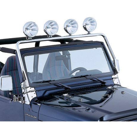 Barre lumineuse à cadre complet en acier inoxydable pour Jeep Wrangler TJ 97-06 Rugged Ridge