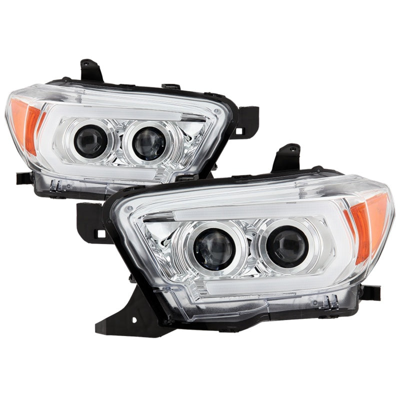 Phares de projecteur Spyder Signature Toyota Tacoma 16-18 (modèle SR5) - Chrome (PRO-YD-TT16-LB-C)